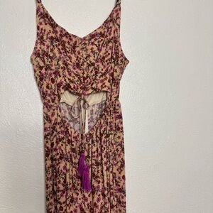 Vici Floral Bohemian Rayon Jumpsuit